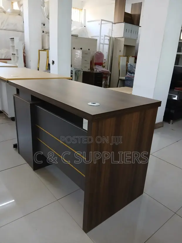 1.2m Modern Desk - Brown - 1