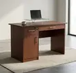 120cm Office Desk with Cupboard - Brown - 2