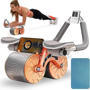 Automatic Rebound Abdominal Wheel na Msaada wa Kiwiko