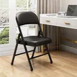 Stylish Folding Chair - Black - 2