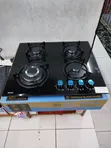 Bolesi Hob ya Gesi ya Kuunganishwa ya 4 Burner na Kioo cha Kina - 1