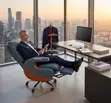 Executive CEO Leather Desk Chair - Brand New - 5