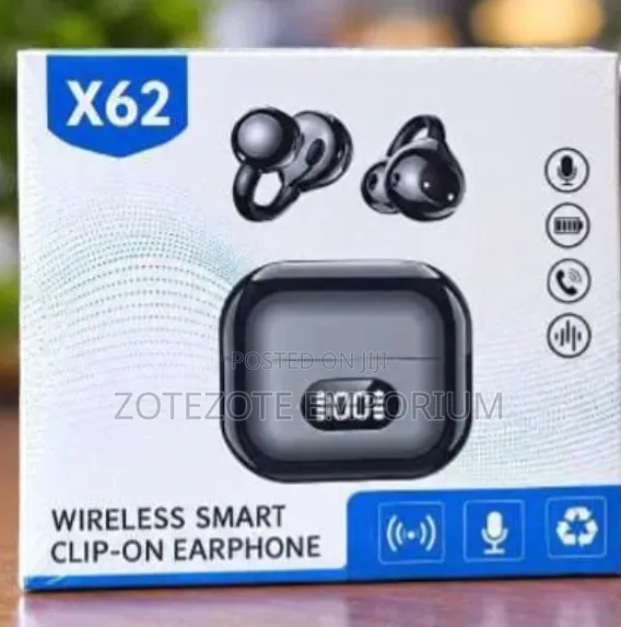 X62 Clip-on Earbuds - 1