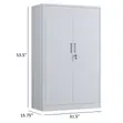 Metallic 5-Shelf Filing Office Cabinet - 2