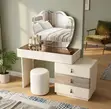 Modern Dressing Table Vanity with Mirror - 4