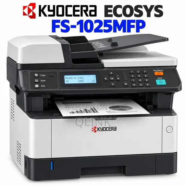 Kyocera ECOSYS FS-1025MFP Monochrome Multifunctional Printer - 1