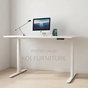 Adjustable Ergonomic White Computer Desk 1200mm