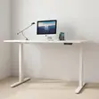 Adjustable Ergonomic White Computer Desk 1200mm - 1