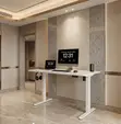 Adjustable Ergonomic White Computer Desk 1200mm - 5