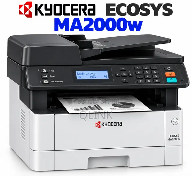 Kyocera MA2000w Multifunctional Monochrome Laser Printer - 1