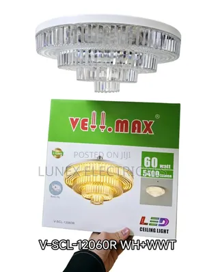 Crystal Chandelier Ceiling Light - 60W