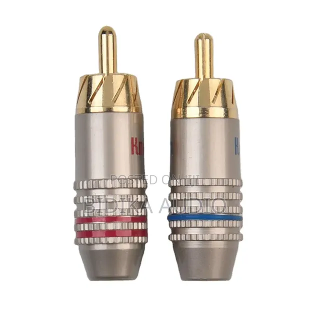 Prosonic RCA Plug Connector Zilizopakwa Dhahabu (Jumla) - 1