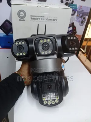 Triple Lens 4G Electric CCTV Camera for Residential Security