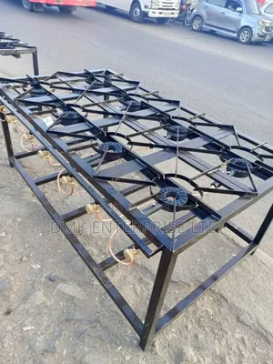 Mild Steel 8 Burner Commercial Cooker
