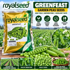 Royal Greenfeast Peas Seeds 1KG & Continental Leek Seeds