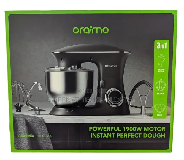 Oraimo OminiMix 3-in-1 Stand Mixer 1900W - 1