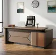 1.8m L-Shaped Corporate Desk - Brown - 2