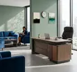 1.8m L-Shaped Corporate Desk - Brown - 3
