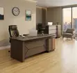 1.8m L-Shaped Corporate Desk - Brown - 5