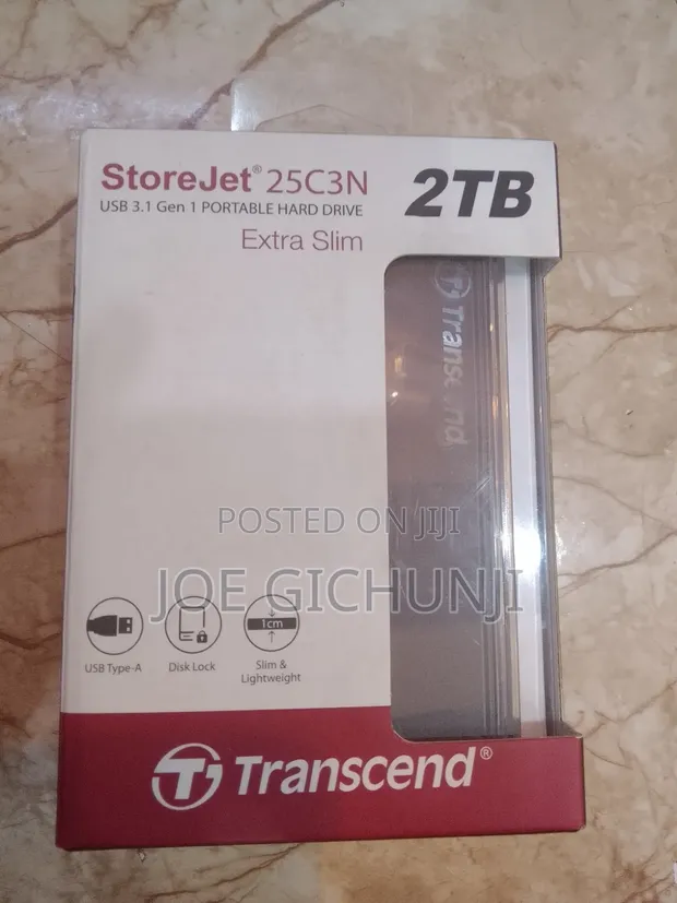 Transcend StoreJet 25C3N 2TB Extra Slim Portable HDD - 1