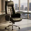 Executive Leather Padded Director Office Chair - 3