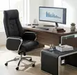 Executive Leather Padded Director Office Chair - 4