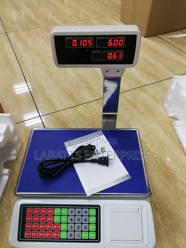 Brand New 50kg Electric Weighing Scale with Receipt Printer - 1