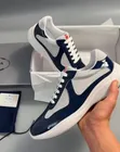 Prada Cup Sneakers - Blue White Leather - 2