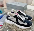 Prada Cup Sneakers - Blue White Leather - 3
