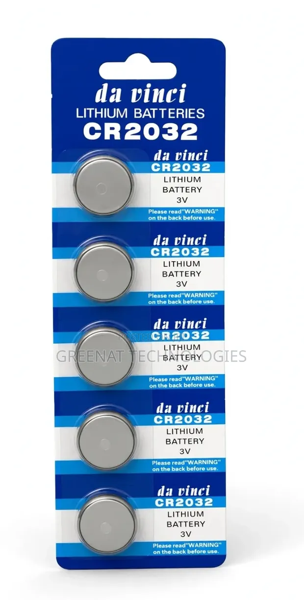 Da Vinci CR2032 Lithium CMOS/BIOS Battery (5pcs) - 1