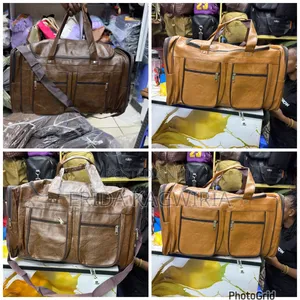 Mkoba Mkubwa wa Kusafiria wa PU Leather Wenye Mifuko Mingi