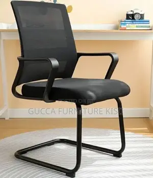 Kiti cha Kupokea Watu cha Ofisi cha Tamco Mesh Cantilever - Nyeusi
