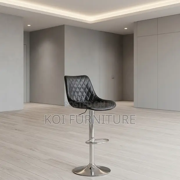 Leather High-Height Reclining Home Barstools - 1