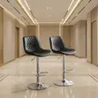 Leather High-Height Reclining Home Barstools - 3