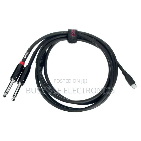 Y-Patch Cable 1.8m USB-C to 2x 6.3mm Jack - 1