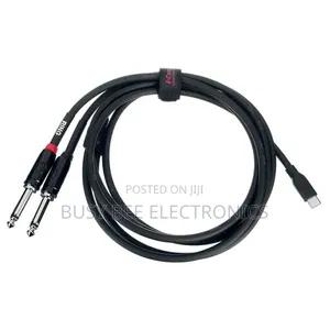 Y-Patch Cable 1.8m USB-C hadi 2x 6.3mm Jack