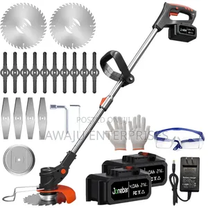 Rechargeable Grass Edger with 2 Batteries & 9 Blades