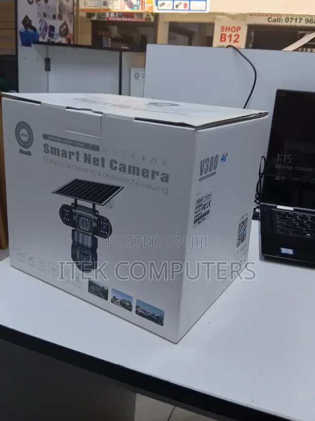 Kamera ya CCTV ya Nje ya 4G Isiyo na Waya yenye Lensi Tatu na Nguvu ya Jua - 1