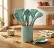 Set ya Vifaa vya Kupikia vya Silicone 13-Piece na Magu handle - 1