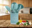 Set ya Vifaa vya Kupikia vya Silicone 13-Piece na Magu handle - 3