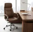 Brown Apex Executive High-Back Office Chair - 1