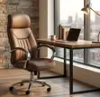 Brown Apex Executive High-Back Office Chair - 3