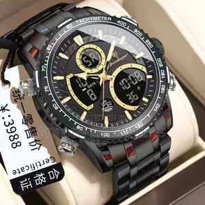 Poedagar Luxury Dual-Display Watch ya Michezo kwa Wanaume