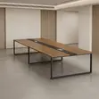 2400MM Executive Meeting Table with Power Cable - 1