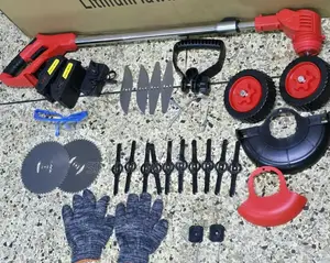 Corded Electric Brush Cutter with Metal Blade