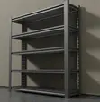 Organization Office Five Tier Rack - Black Steel - 2