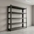 Organization Office Five Tier Rack - Black Steel - 3