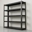 Organization Office Five Tier Rack - Black Steel - 4