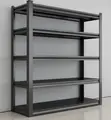 Organization Office Five Tier Rack - Black Steel - 5