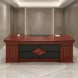 Meza ya Ofisi ya Mtendaji Mahogany 1800mm - 3